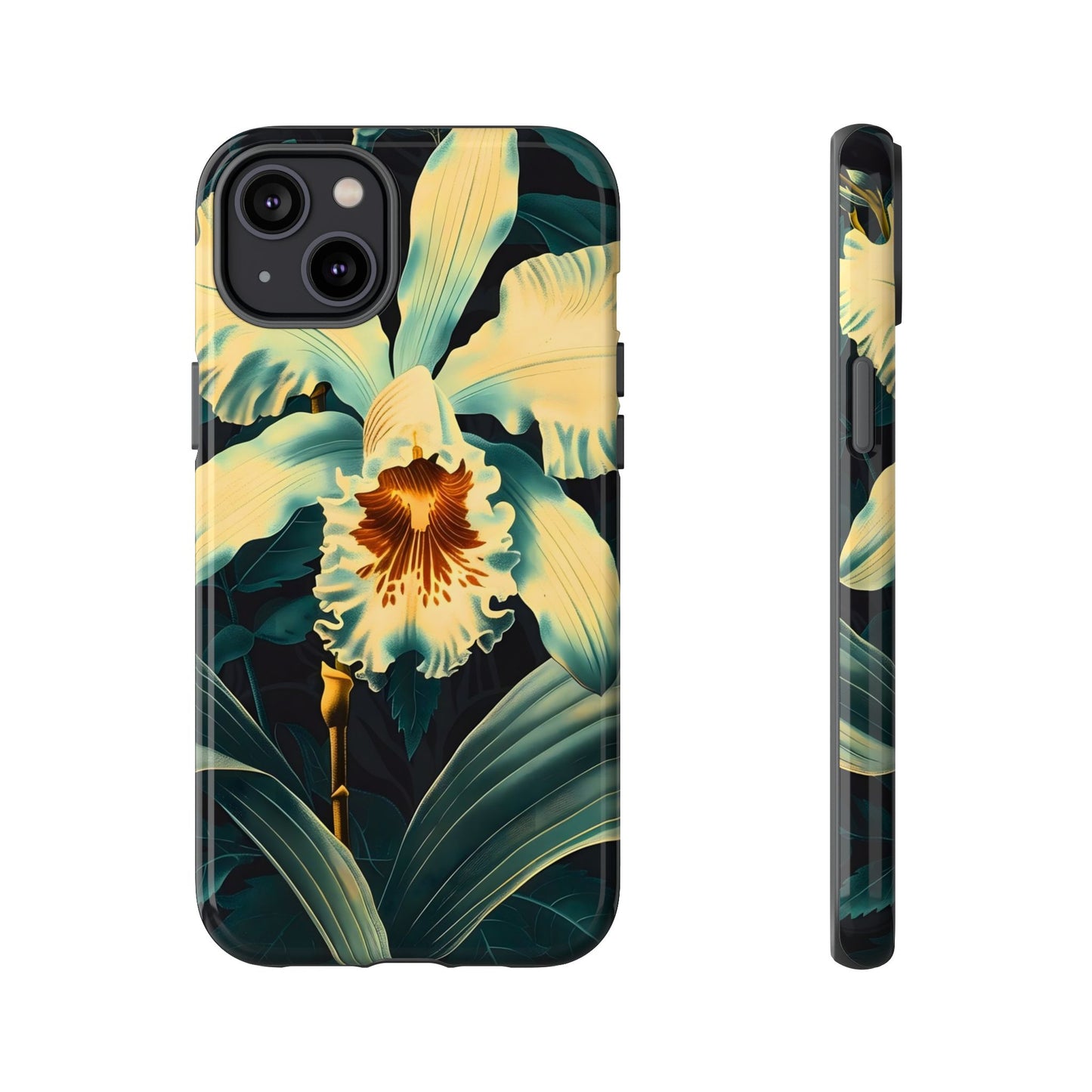 Floral Phone Case - Tough Cases with Orchid Design, Durable Smartphone Cover for Nature Lovers, Floral Gift for Her, Botanical [...]