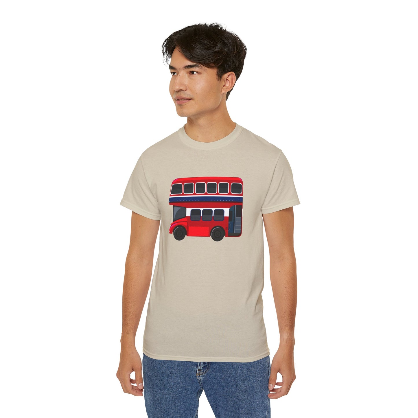 Unisex Ultra Cotton Tee - The Famous London Red Transport Bus