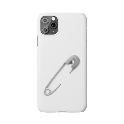 Minimalist Safety Pin Phone Cases | Stylish Slim Cases for Trendy Protection, Gift for Friends, Fashionable Accessories, Unique Phone Cover
