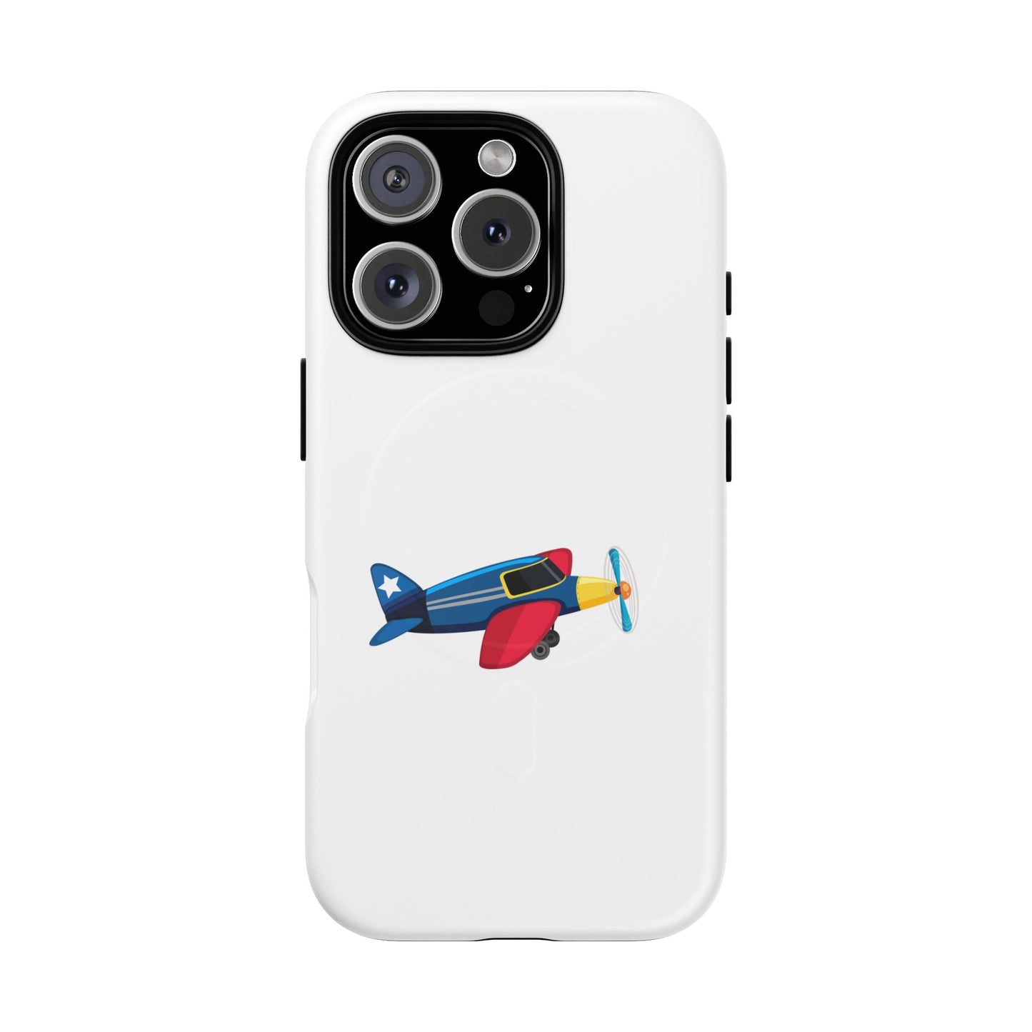Airplane Tough Magnetic Phone Case, Cute Phone Cover, Gifts for Travelers, Kids and Adults, Aviation Themed, Durable Phone Case