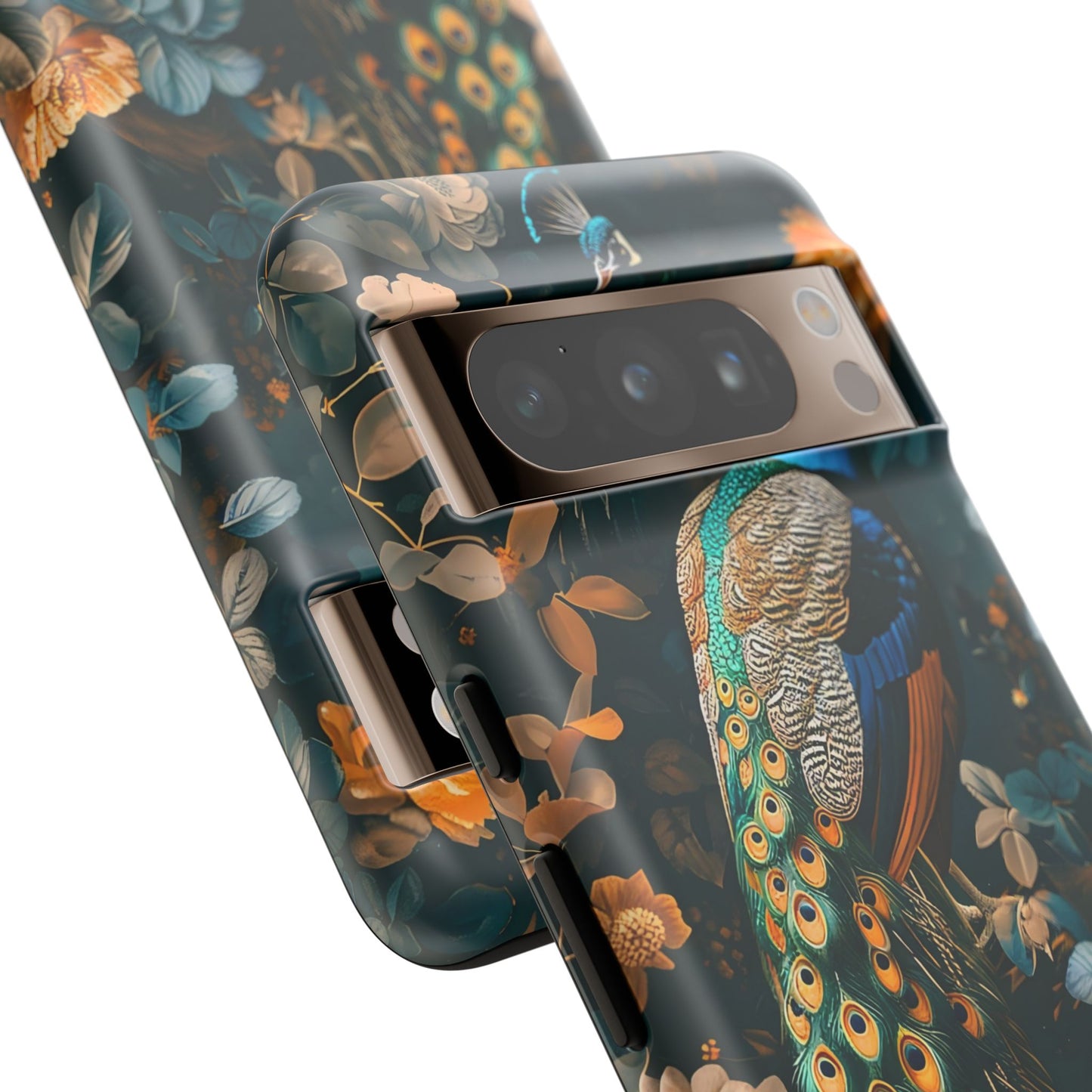 Peacock Tough Phone Case - Elegant Floral Design, Ideal for Nature Lovers, Unique Gift for Her, Birthday, or Anniversary