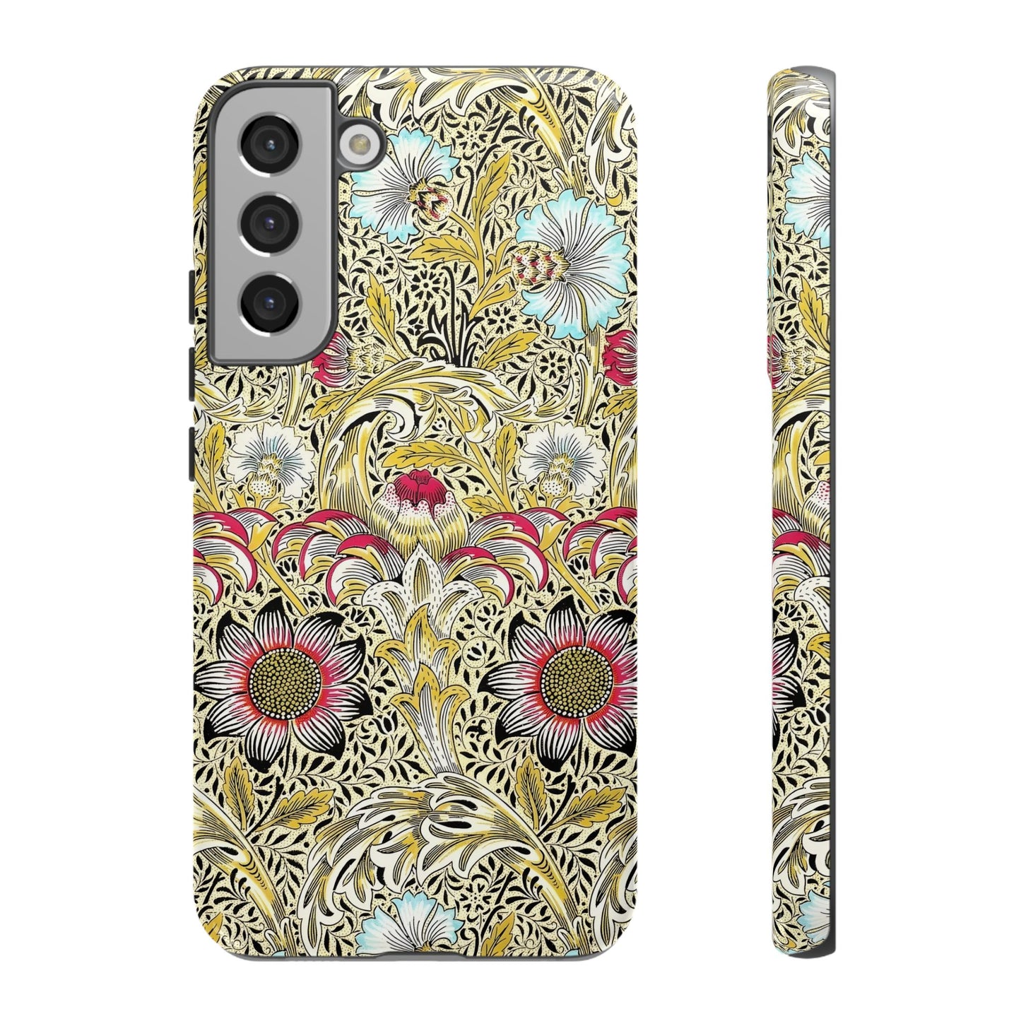 Floral Phone Case - Tough Cases, Floral Design, Stylish, Protective, Unique Gift for Her, Phone Accessories