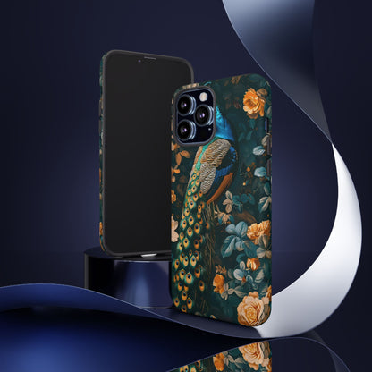 Peacock Phone Case - Elegant Floral Design, Tough Case for Protection, Unique Gift for Nature Lovers, Stylish Accessory, Eco-Friendly