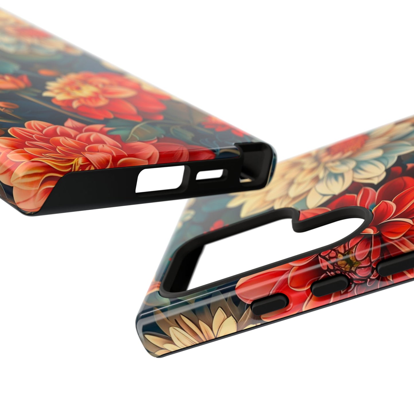 Floral Phone Case - Vibrant Tough Cases, Stylish Floral Cell Phone Cover, Gift for Her, Trendy Phone Accessory, Flower Design