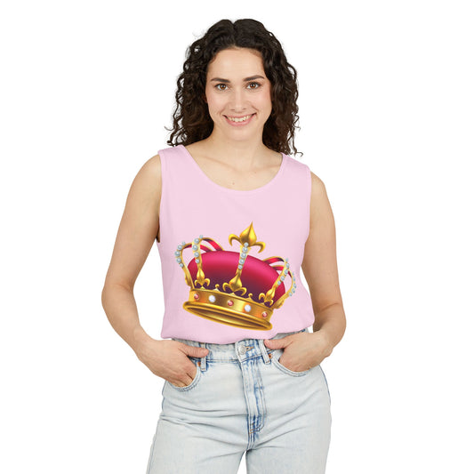 Unisex Garment-Dyed Tank Top - British Royal Crown