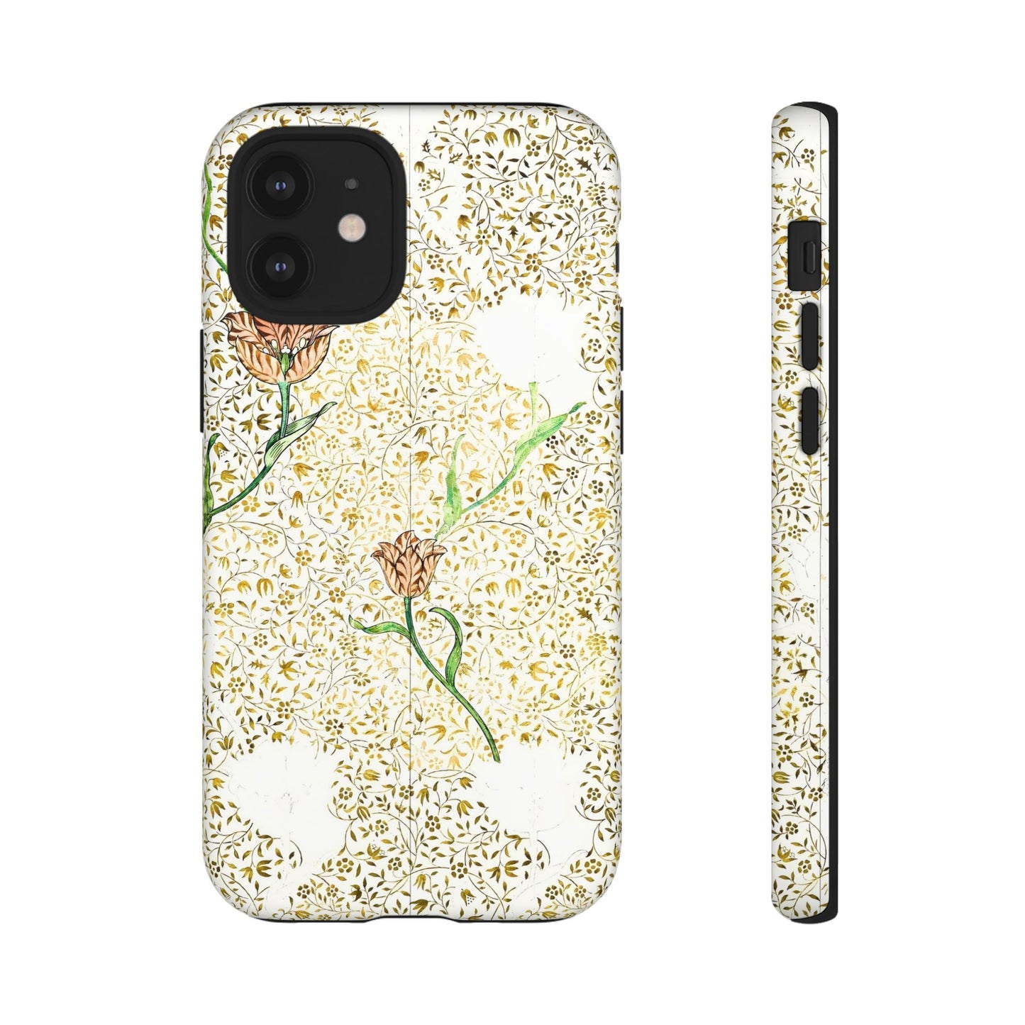 Elegant Floral Phone Case, Tough Cases for iPhone, Stylish Smartphone Cover, Protection with Floral Art, Unique Gift for Her