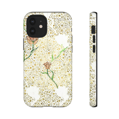 Elegant Floral Phone Case, Tough Cases for iPhone, Stylish Smartphone Cover, Protection with Floral Art, Unique Gift for Her