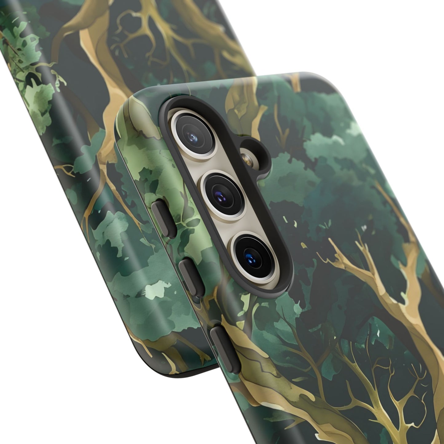 Forest Green Phone Case, Nature-Inspired Tough Cases, Eco-Friendly Gift, Outdoor Lover Accessory, Unique Phone Cover