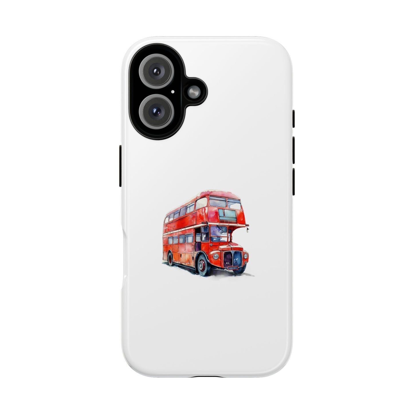 Vintage Red Double-Decker Bus Phone Case - Tough & Stylish