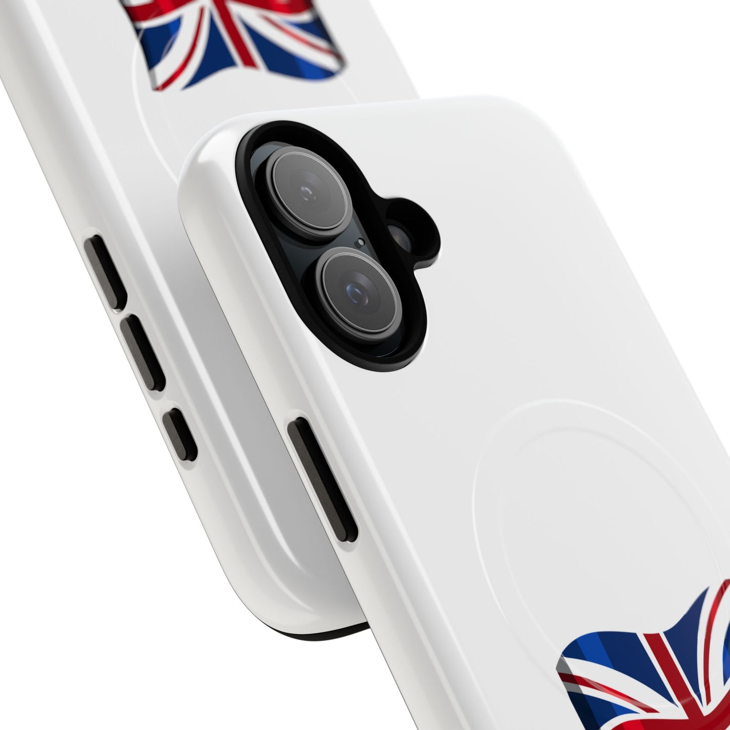 Durable Magnetic Phone Case, UK Flag Design, Protective Cover for iPhone, Stylish Gift for Travelers, Customizable Design