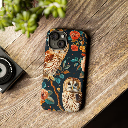 Owl Phone Case with Floral Design, Tough Phone Cover for Nature Lovers, Gift for Bird Enthusiasts, Stylish Protection for Smartphones, [...]