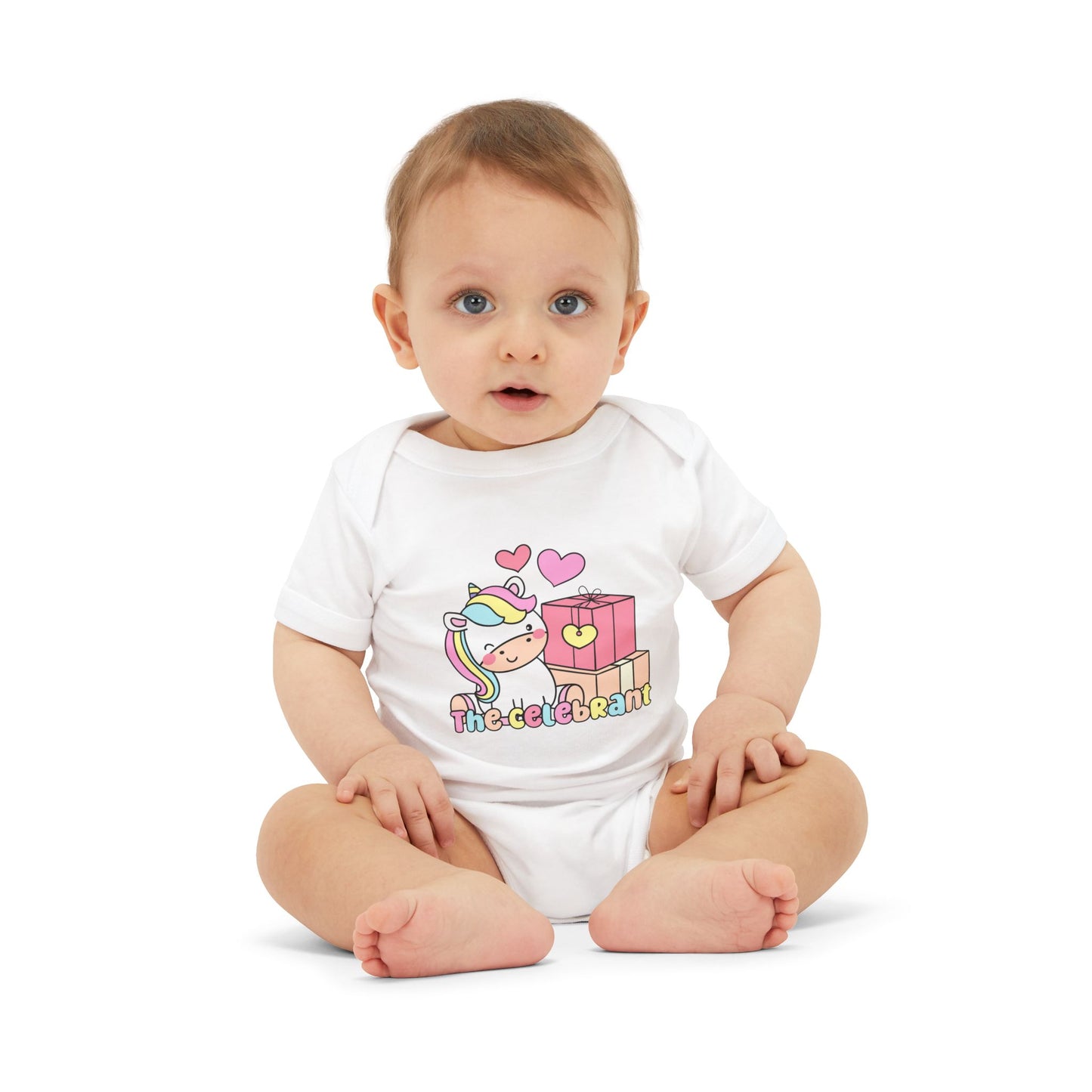 Unicorn Celebration Infant One Piece - Cute Baby Bodysuit with Gifts Design