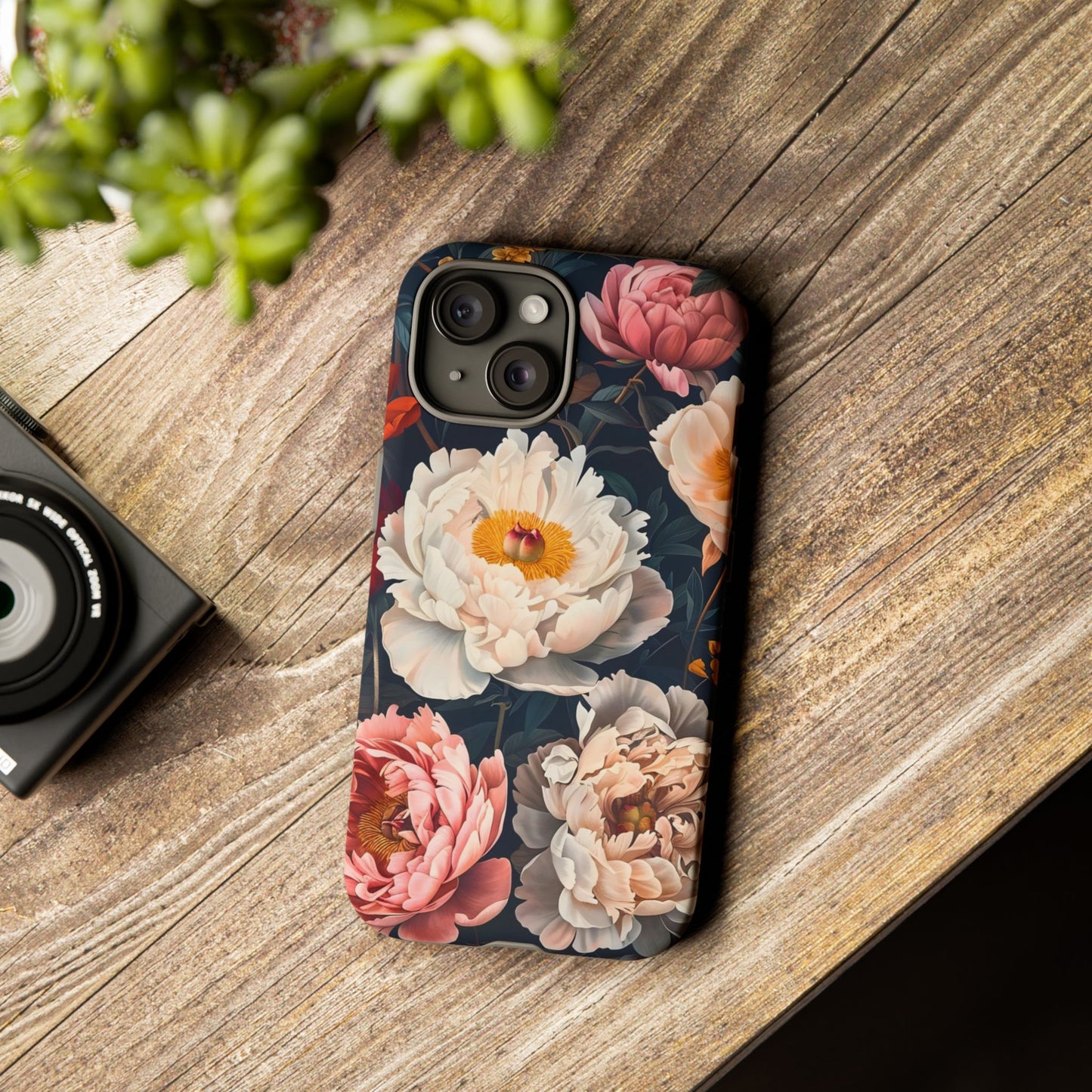 Floral Phone Case, Tough Phone Cover, Flower Design, Unique Gift for Her, Trendy Accessory, Spring Decor
