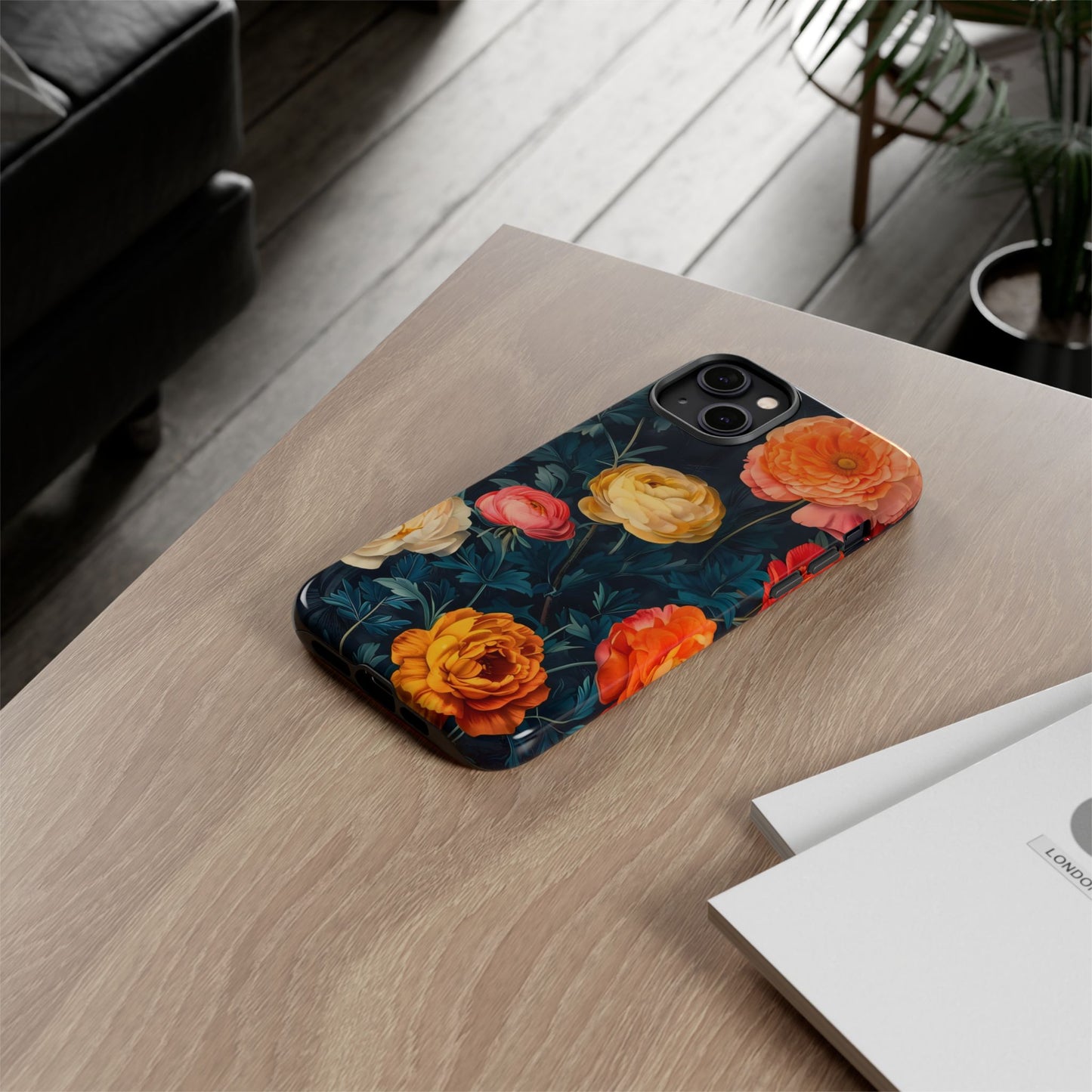 Floral Phone Case - Tough Cases, Stylish Protection, Gift for Flower Lovers, Customizable Cover, Floral Design Mobile Accessory