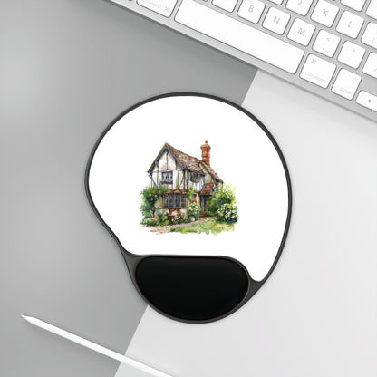 British Pub Mouse Pad With Wrist Rest