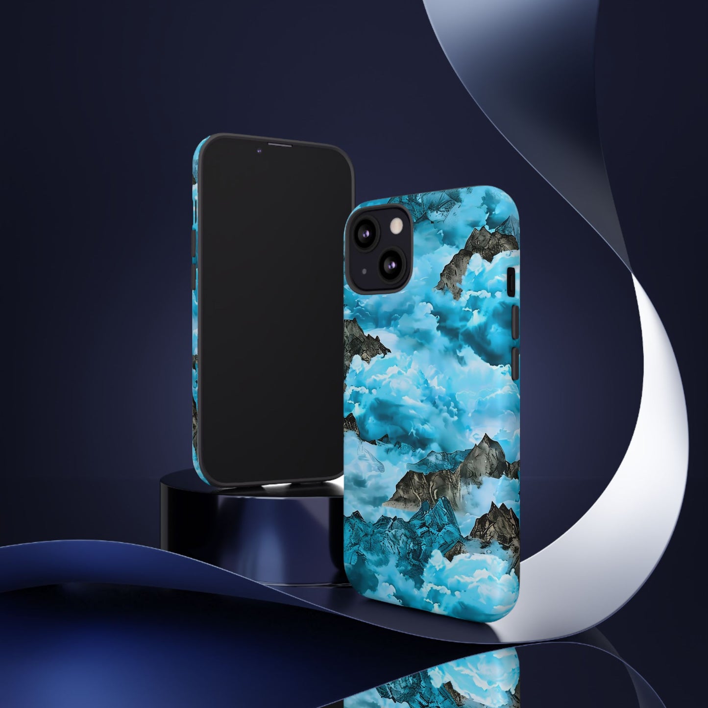 Mountain Wave Phone Case - Adventure Gear, Outdoor Gifts, Stylish Cases, Trendy Accessories, Nature Lovers