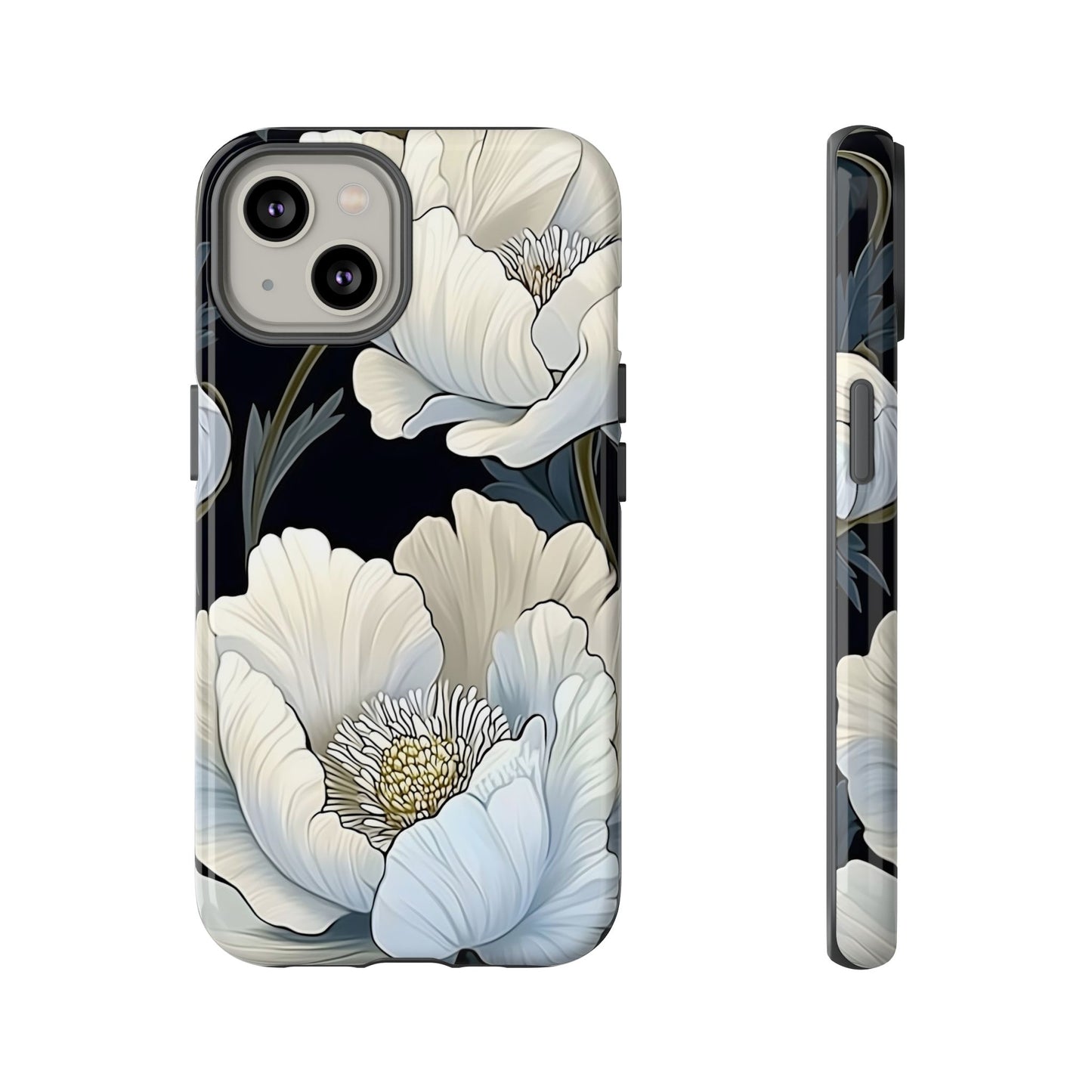 Floral Phone Case, Tough Cases for Women, Stylish Phone Cover, Floral Design Phone Protector, Nature Inspired Tech Accessories