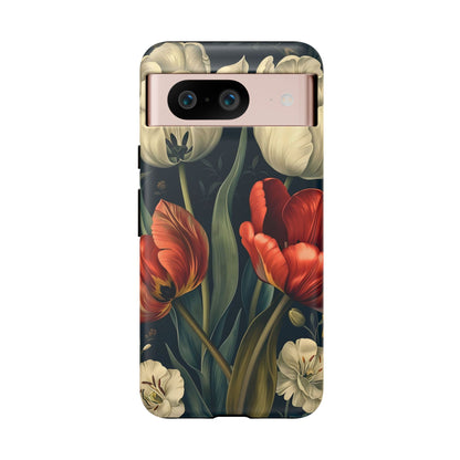 White Flower Tough Cases