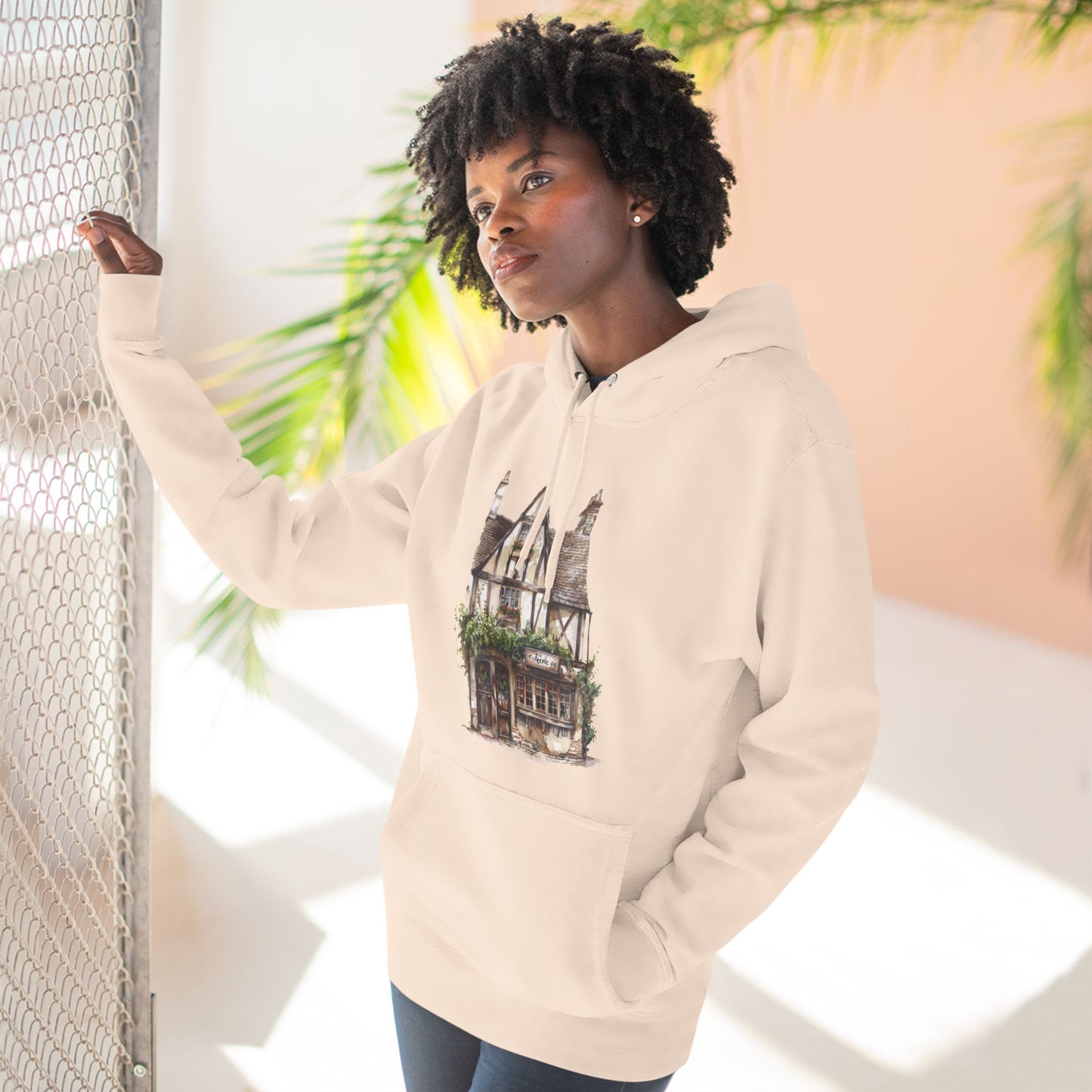 Three-Panel Fleece Hoodie - British Village House Elegance