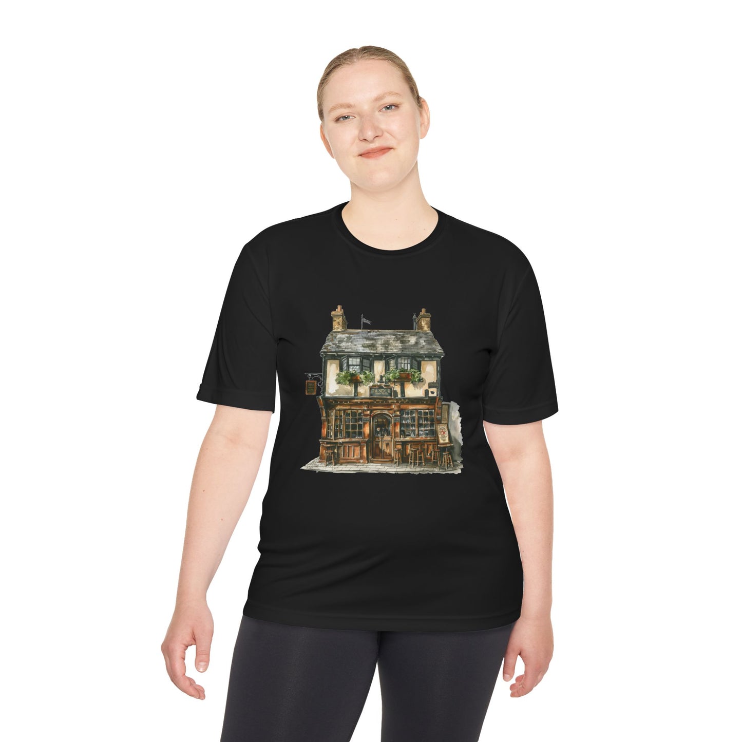 Unisex Moisture Wicking Tee - Watercolor English Countryside Home Decor