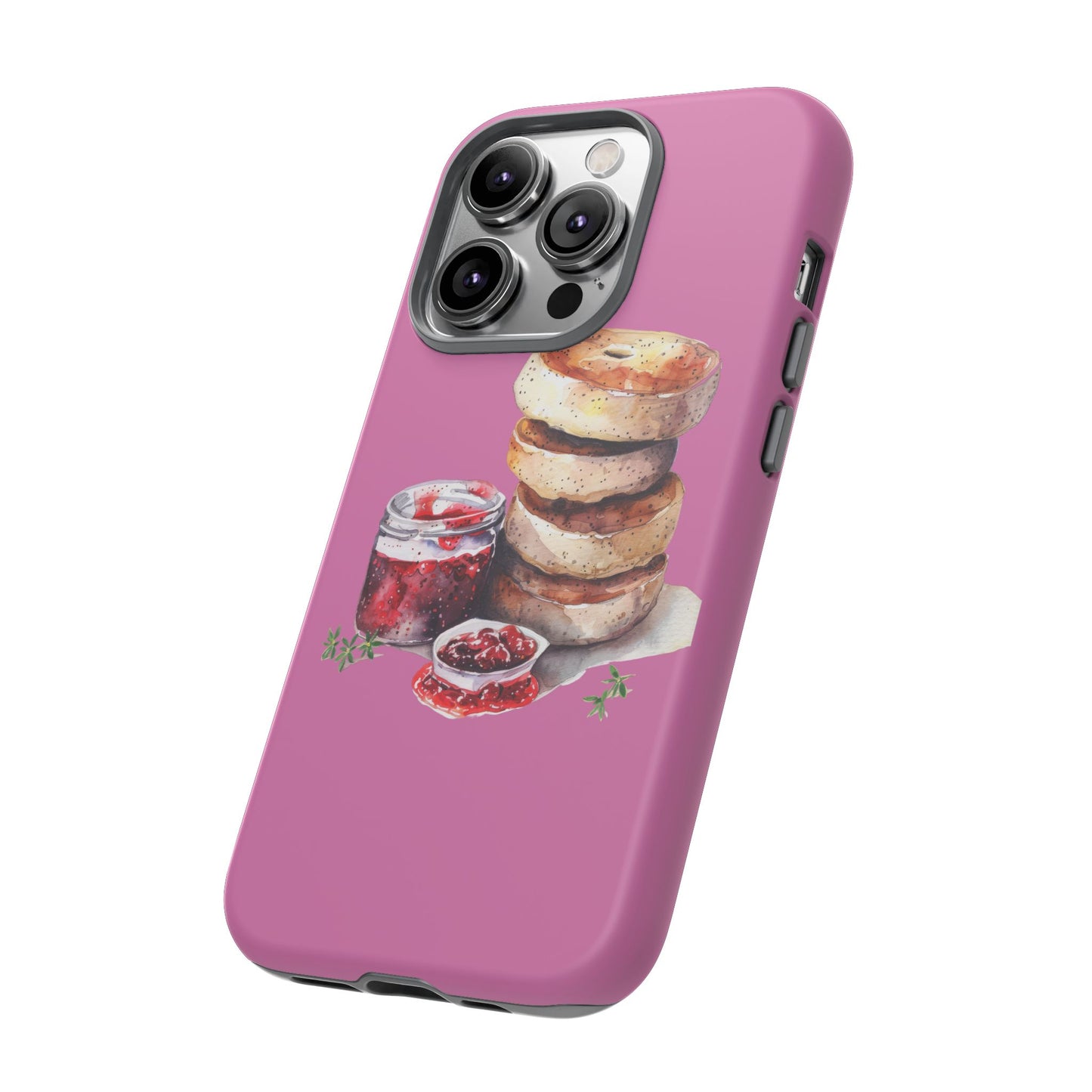 Cute Bagel Phone Case, Tough Cases for Food Lovers, Unique Gifts for Foodies, Phone Accessories for Breakfast Lovers, Fun and Stylish Cases
