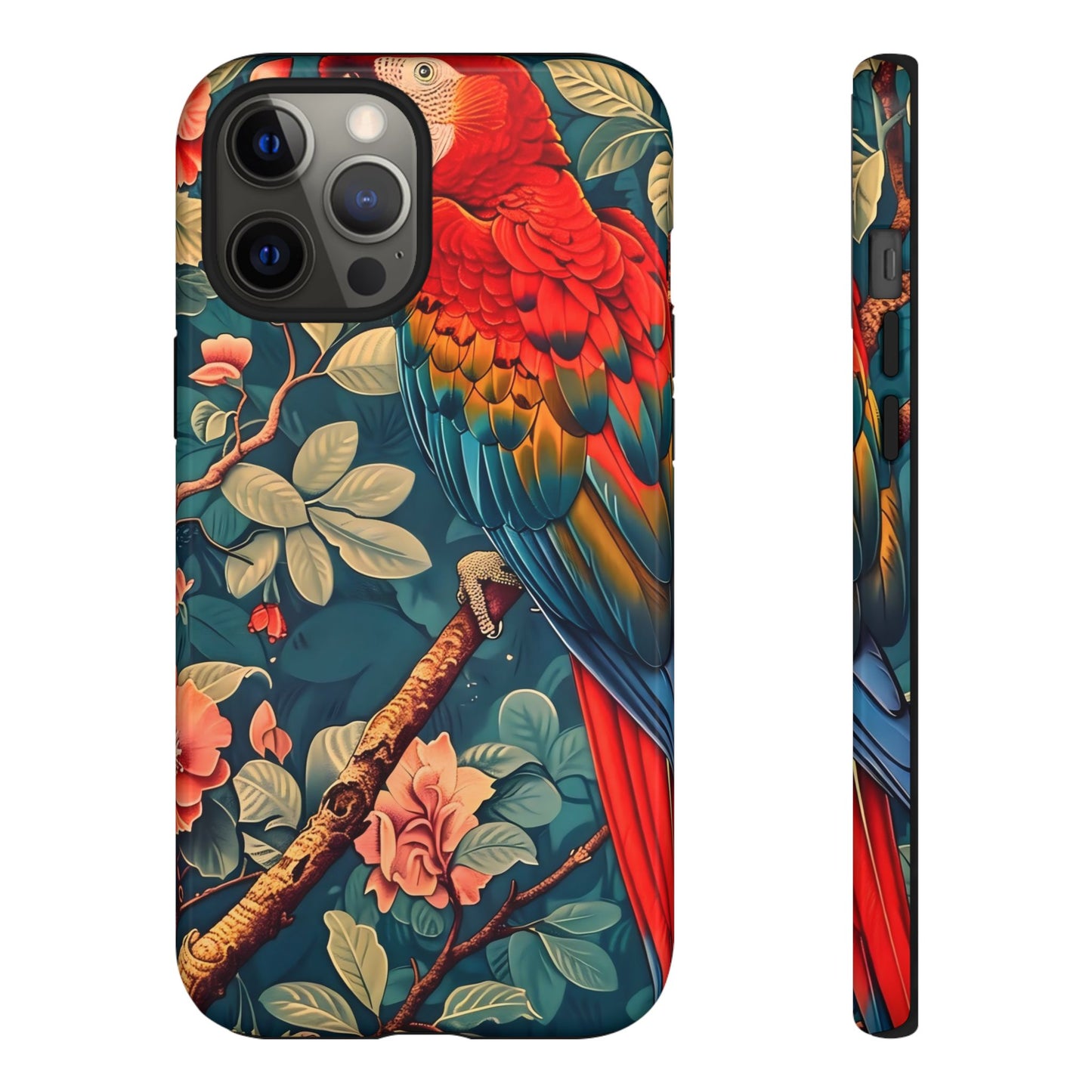Tough Cases - Colorful Parrot Phone Case, Tropical Bird Phone Cover, Nature Lover Gift, Animal Print Case, Eco-Friendly Accessories