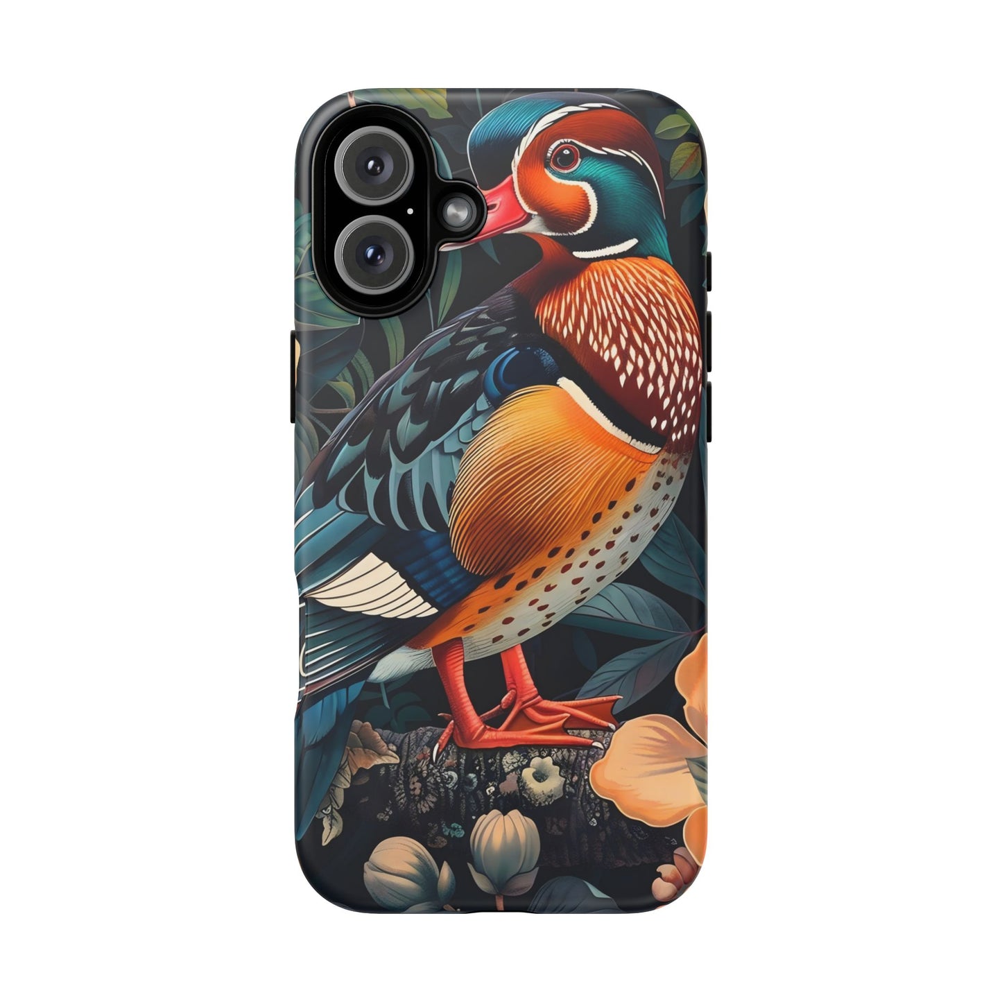 Vibrant Phone Case with Artistic Bird Design, Nature Lover Gift, Wildlife Enthusiast Accessory, Floral Tech Case, Unique Mobile Cover
