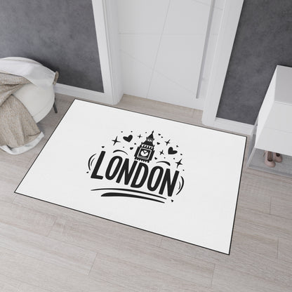Stylish London Floor Mat | Heavy Duty Home Decor, Entryway Rug, UK Themed Gift, Kitchen Accessory, Housewarming Present