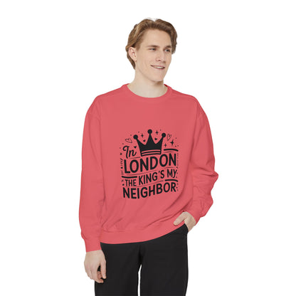 Unisex Garment-Dyed Sweatshirt Elegant - King's Neighbour in London