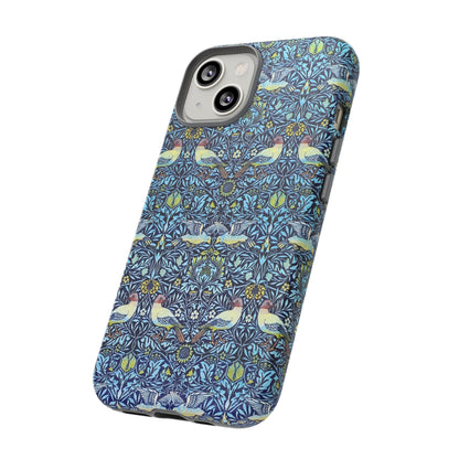 Bird and Floral Pattern Phone Case, Tough Cases, Gift for Nature Lovers, Eco-friendly, Custom Phone Accessories, All-Occasion