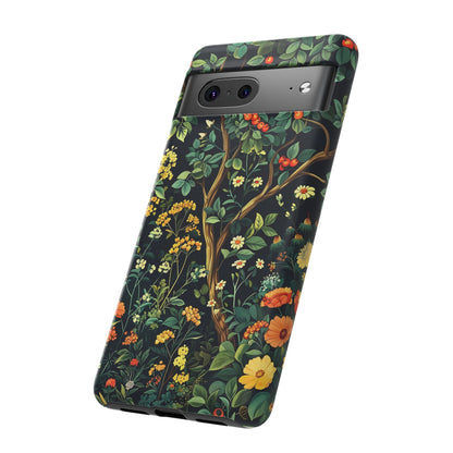 Floral Phone Case - Tough Cases, Colorful Nature Design, Gift for Flower Lovers, Phone Accessory, Unique Cell Phone Cover