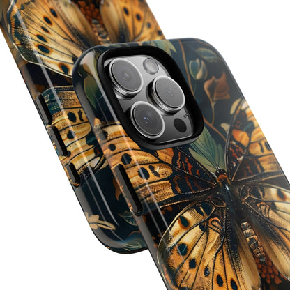 Butterfly Floral Phone Case, Tough Cases, Protective Cover, Unique Gift, Nature Lover, Art Print, Spring Decor