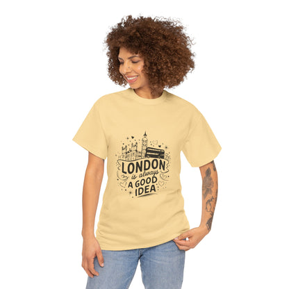 Unisex Heavy Cotton Tee - London is always a good idea