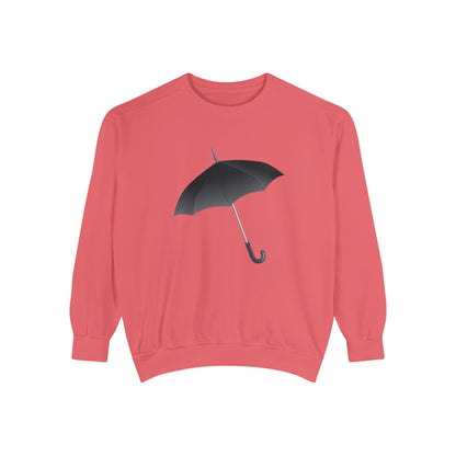 Unisex Garment-Dyed Sweatshirt Elegant - Regal Royal Umbrella