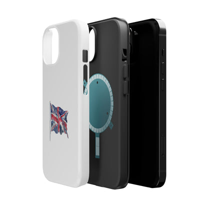 UK Flag Magnetic Tough Case, Durable Phone Cover, British Pride Accessory, Gift for Travelers, Patriot’s Tech Protector