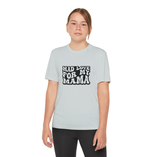 Youth Tee - Mad Love for My Mama SVG PNG Design - Trendy Kids T-Shirt