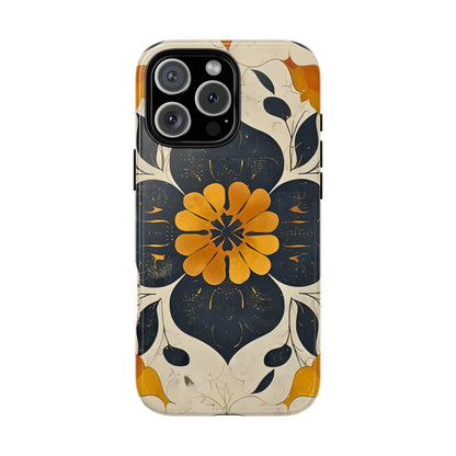 Floral Phone Case - Tough Cases, Botanical iPhone Cover, Vintage Flower Design, Durable Smartphone Protection, Unique Gift Idea