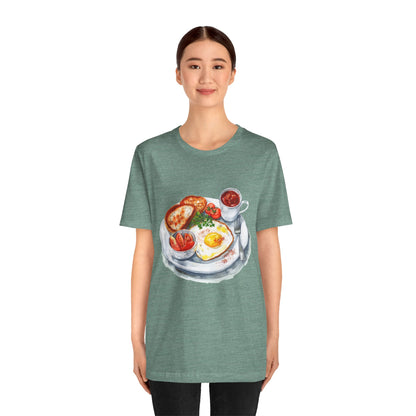 Unisex Jersey Short Sleeve Tee - From Pies to Puddings - Classic British Dishes