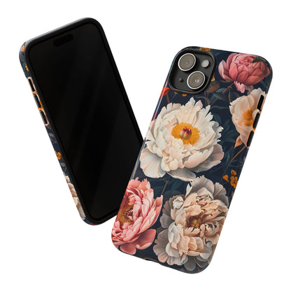 Floral Phone Case, Tough Phone Cover, Flower Design, Unique Gift for Her, Trendy Accessory, Spring Decor