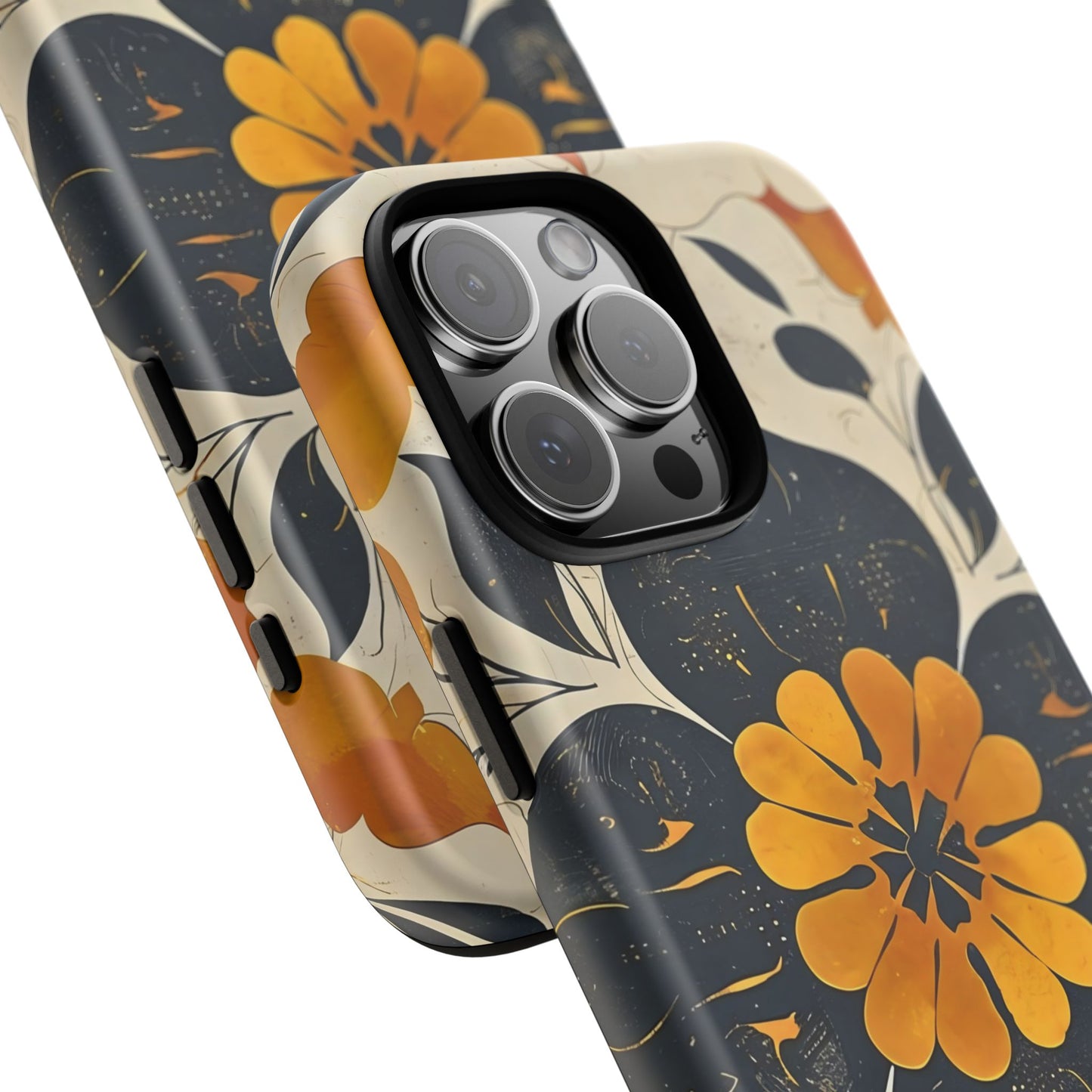 Floral Phone Case - Tough Cases, Botanical iPhone Cover, Vintage Flower Design, Durable Smartphone Protection, Unique Gift Idea