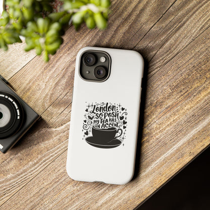 Posh Tea iPhone Case - London Accent Design