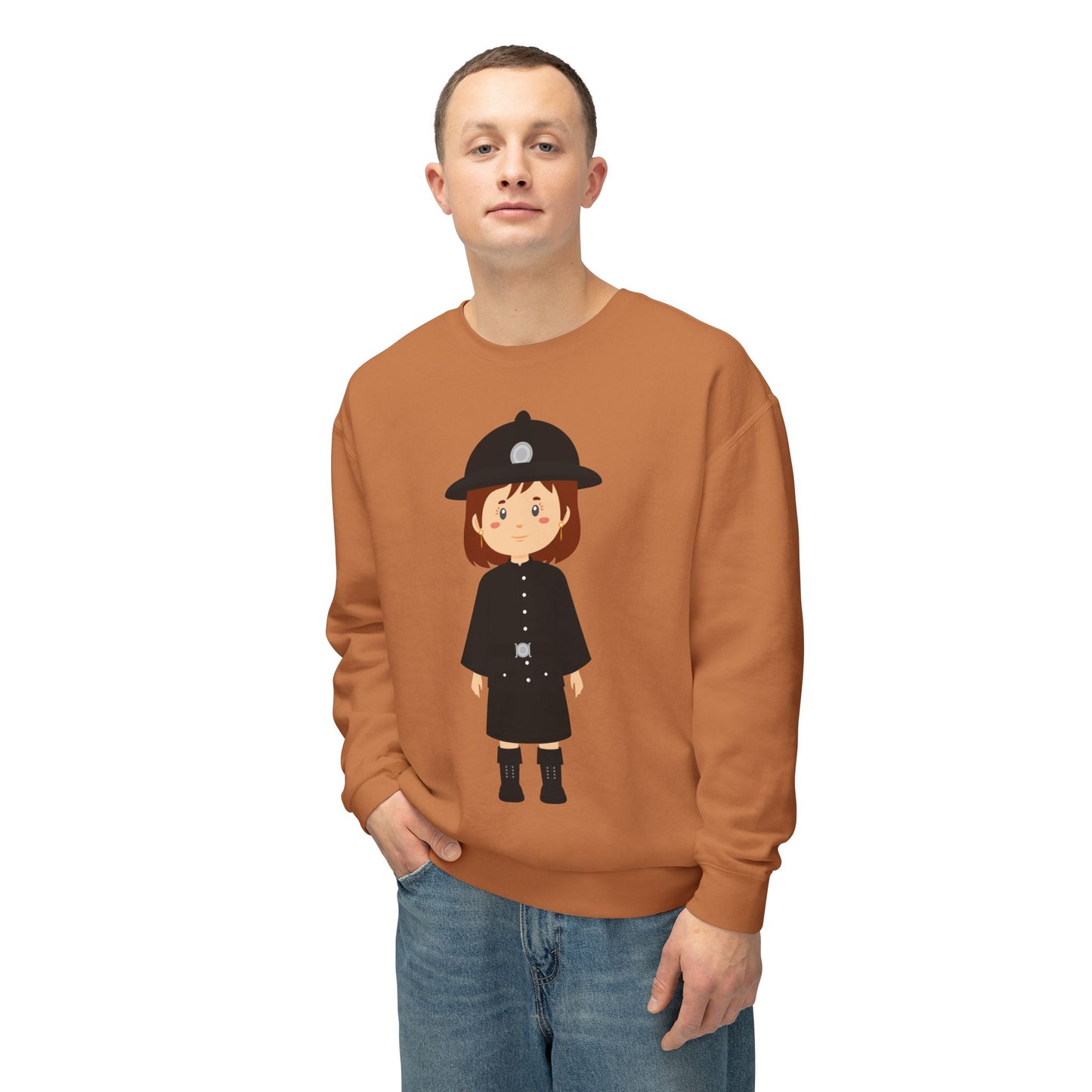 Unisex Lightweight Crewneck Sweatshirt - British Soldier - Classic Military Elegance and Honorable