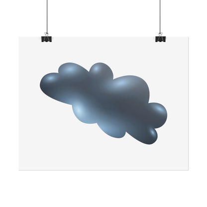 Cloud Art Print, Modern Decor, Minimalist Wall Art, Home Office Decor, Unique Gift, Aesthetic Poster