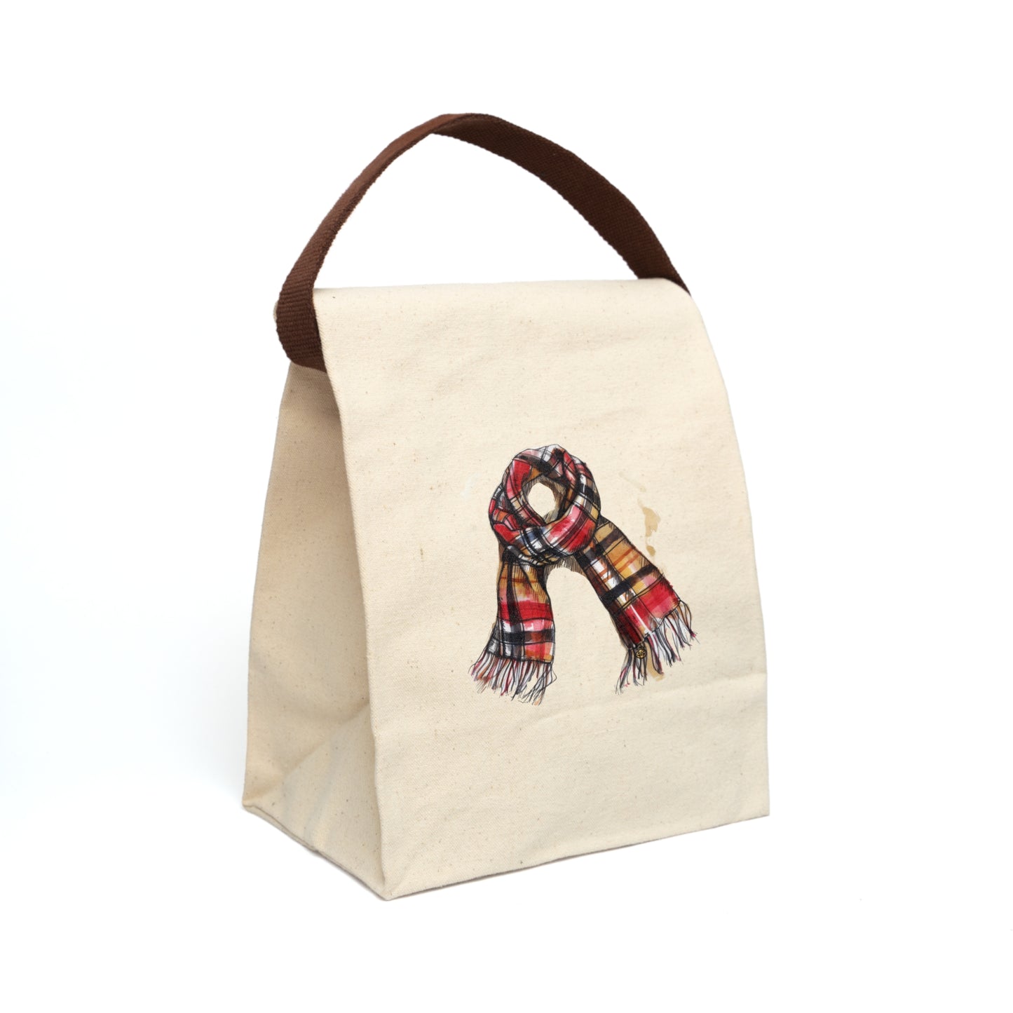 The Highland Scarf Canvas Lunch Bag With Strap