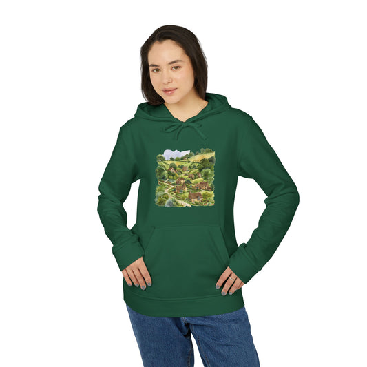 adidas Unisex Fleece Hoodie - British Nature - Scenic Landscapes and Natural Beauty