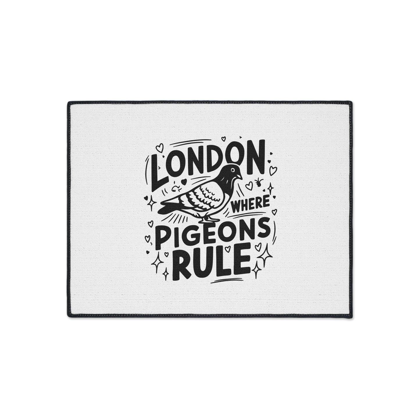 London Pigeon Floor Mat, Home Decor, Kitchen Mat, Funny Gift, Cute Entrance Mat, Bird Lover's Gift