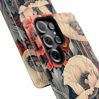 Floral iPhone Case, Tough Phone Cover, Artistic Protection, Flower Design, Unique Gift for Her, Phone Accessory, Trendy Tech