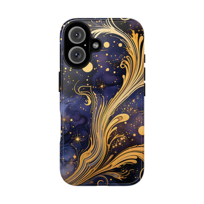 Elegant Floral Phone Case, Tough Cases for Women, Artistic Galaxy Design, Phone Cover for Cosmic Lovers, Unique Gift Idea