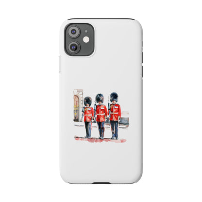 Slim Phone Case with Iconic British Guard Design - Perfect for Travel, Unique Gift, Cell Phone Accessory, Trendy Cover, London Souvenir