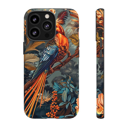 Vibrant Phone Case with Exotic Bird Design, Floral Phone Cover, Tough Case for Nature Lovers, Unique Gift Idea, Phone Accessory, [...]